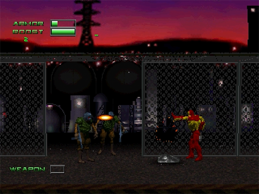 Iron Man X-O Manowar in Heavy Metal screenshot 3 for Sega Saturn